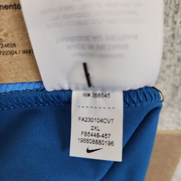 Nike Pro Women's Training Athletic Shorts Blue Compression Tight Size 2XL NWT - Picture 2 of 9